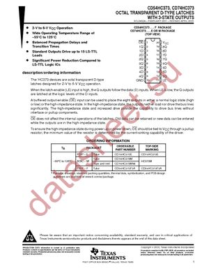 CD74HC373M datasheet  